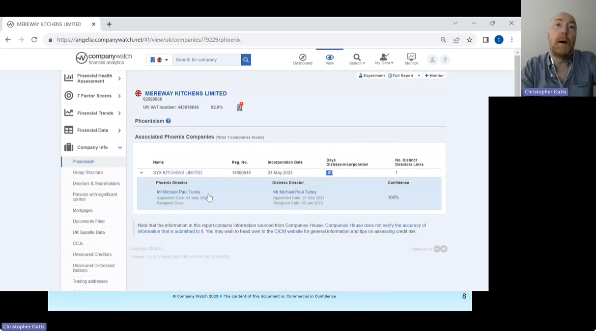 Spotting Phoenix Companies and Directors Company Watch inar